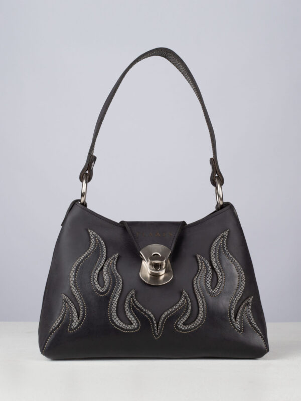 handcrafted leather flame bags The Glow in the Dark Flame