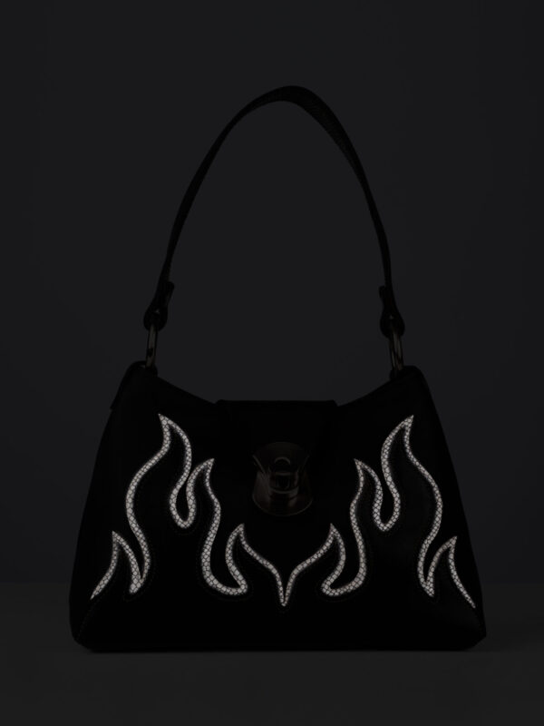 handcrafted leather flame bags The Glow in the Dark Flame